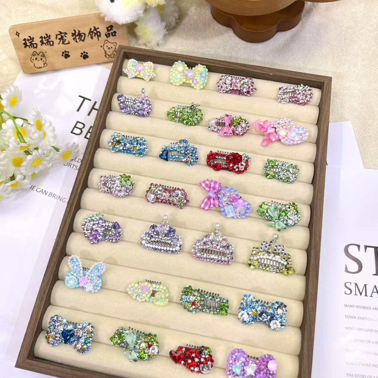 直播间选款丨贴布BB夹 东洲仿华K9满钻款丨diy手作默认微瑕no退换