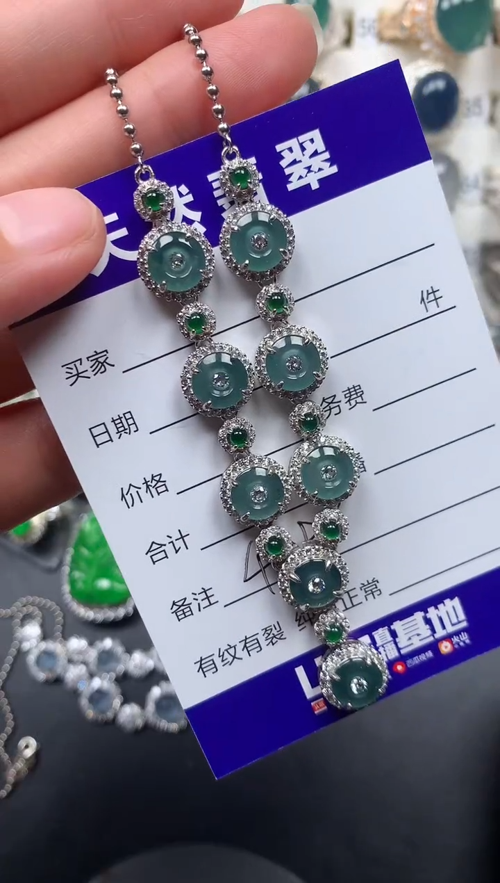 银S925镶嵌戒指翡翠449