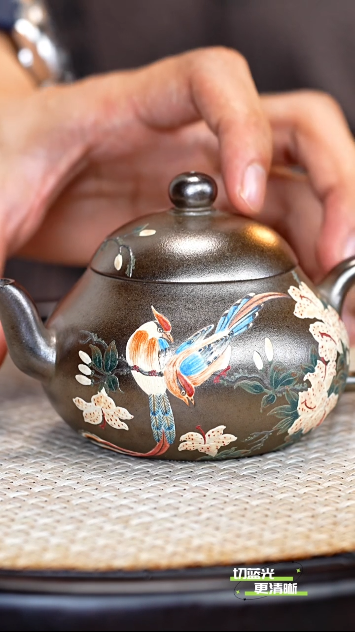 宜兴紫砂 ZXJ 复兴窑铁骨烧  梨形 200cc 送杯 