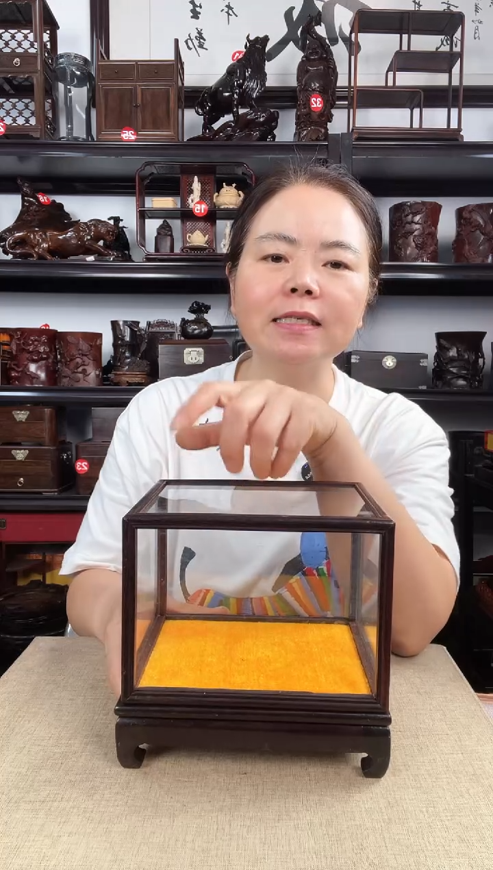木玻璃罩1号老李红木工艺品
