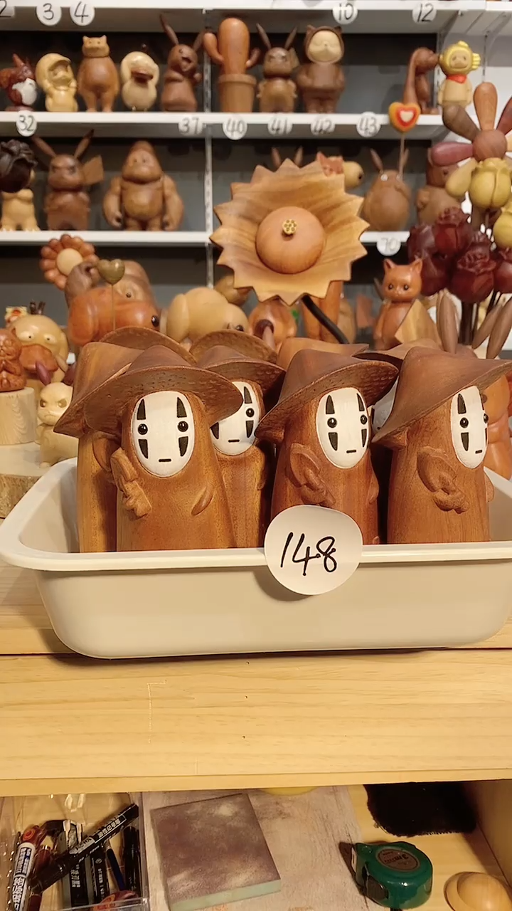 【闪购商品】香榧木木雕摆件可爱卡通