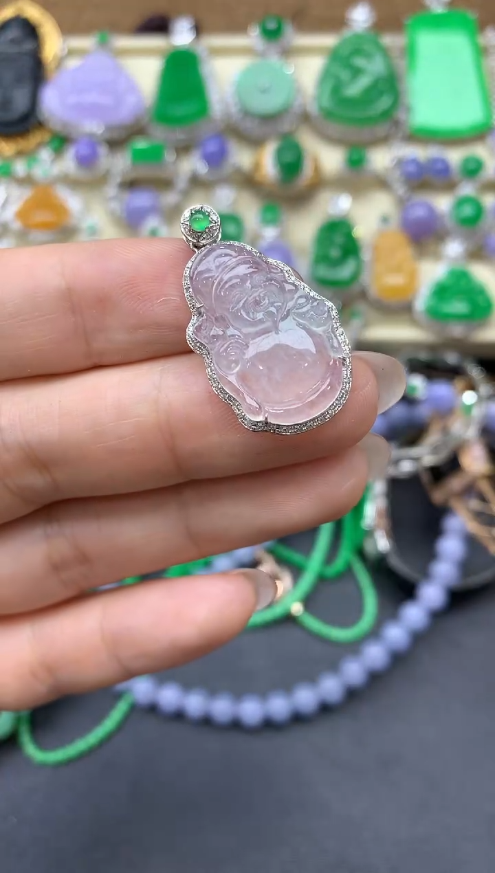 【闪购商品】翡翠颈饰18K金镶嵌236-中国好珍宝