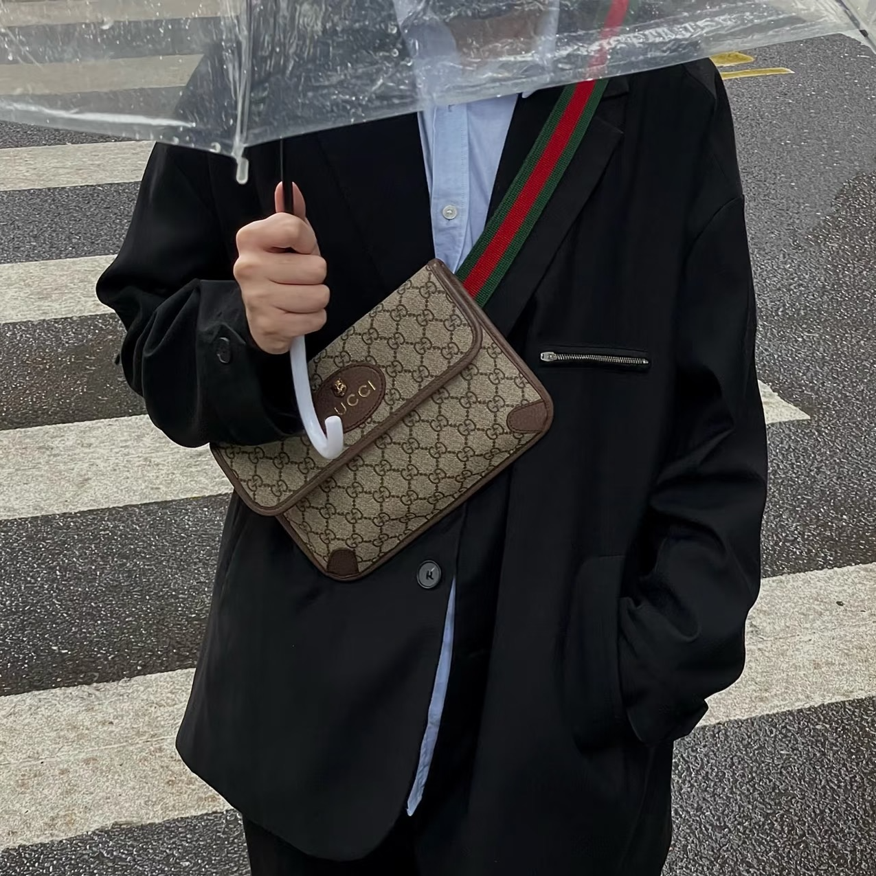 95新 GUCCI/古驰 G专属/古驰虎头包/16003