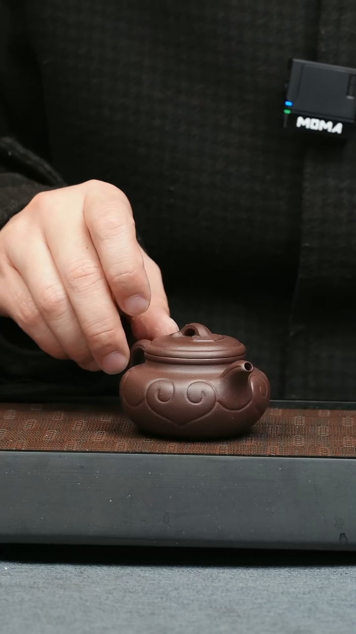 【闪购商品】紫砂茶壶五堂 仿古如意-90cc