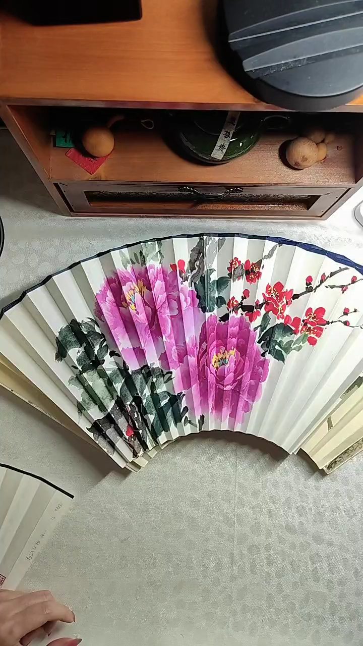 清***抱16方牡丹 粉色粉色