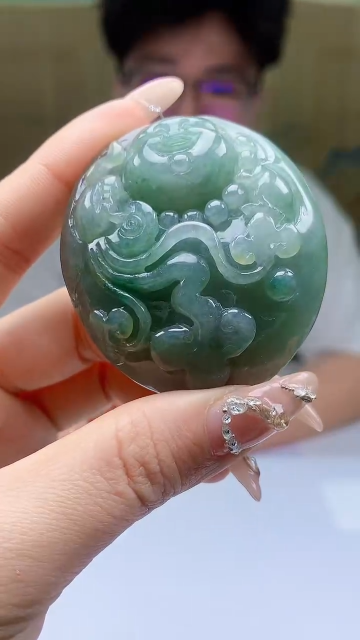 【闪购商品】定制翡翠未镶嵌4688ty-毛货挂件14