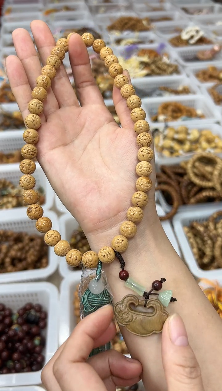 手串金刚菩提卡12mm左右设计款 双圈叠戴 手持