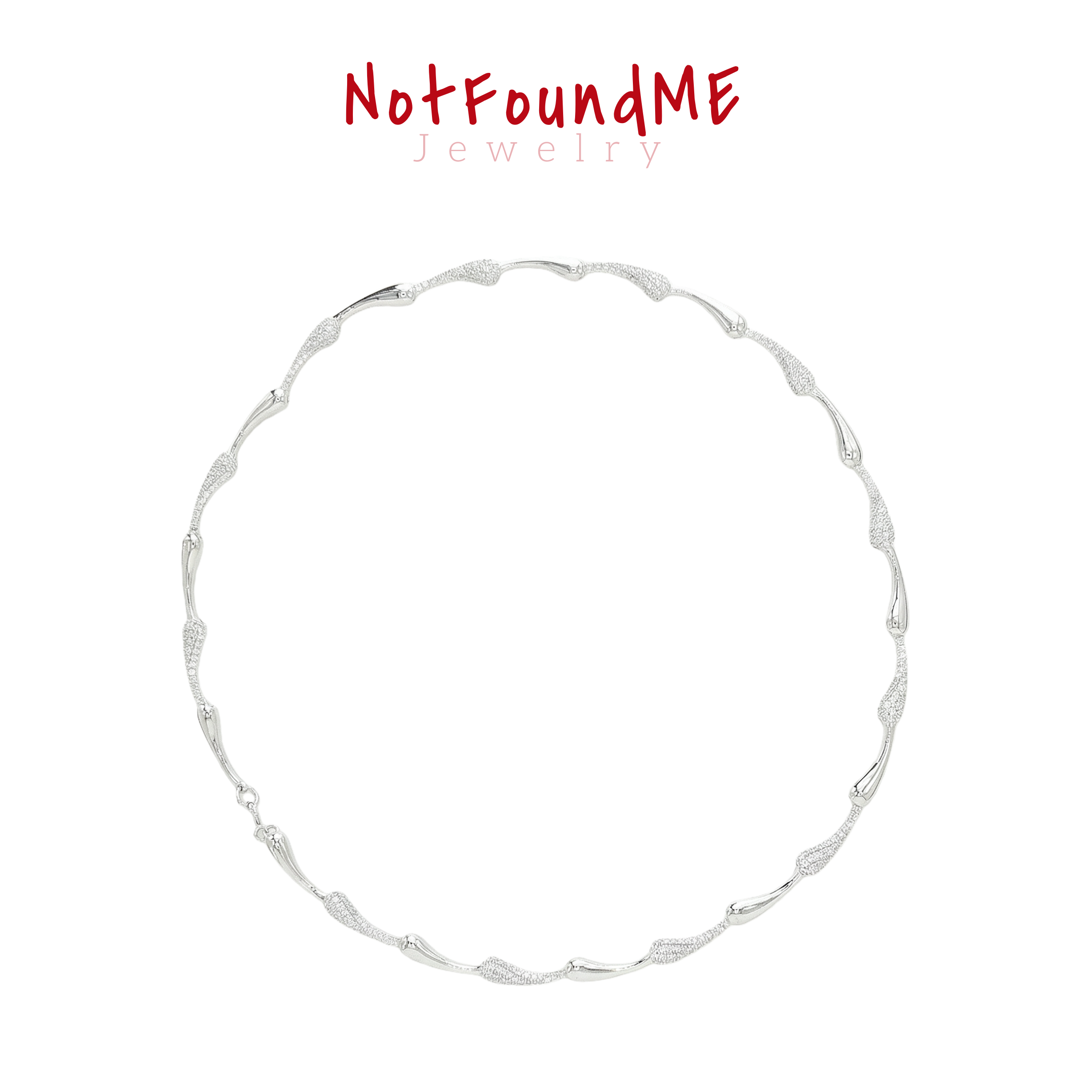 坠链均925银 「凝浪」设计款气质轻奢简约个性颈链银色时尚