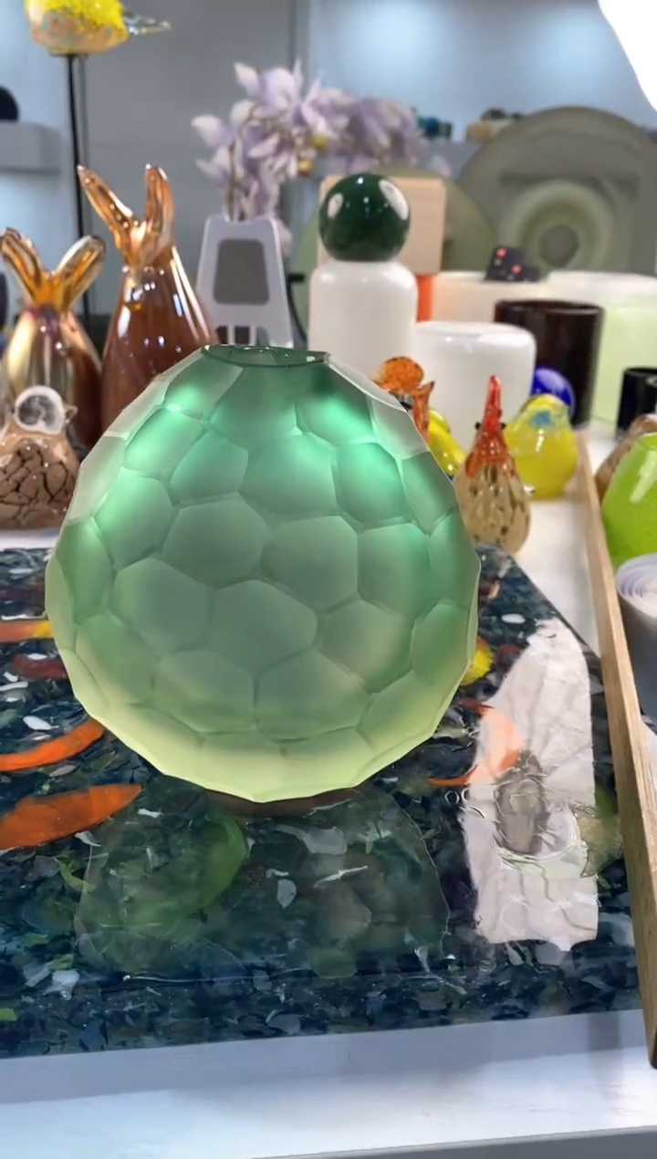 【闪购商品】琉璃慕忆家花瓶微瑕