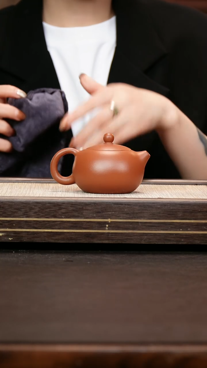 茶壶紫砂晃*原矿小煤窑朱泥 倒把西施