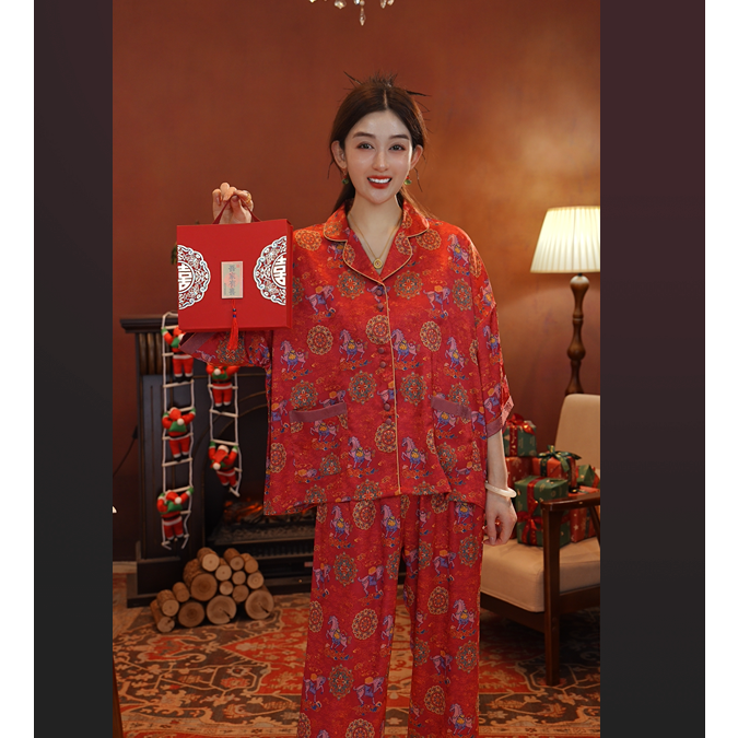 七七【马上有钱】2026新春限定贺岁款爆款家居服SMS