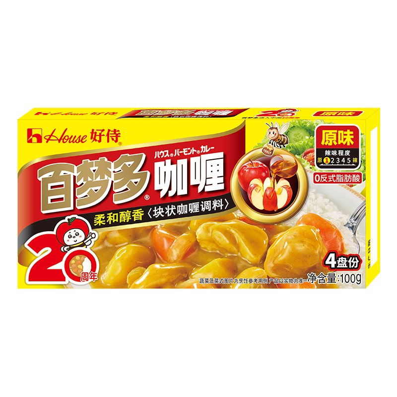 好侍百梦多原味咖喱100g