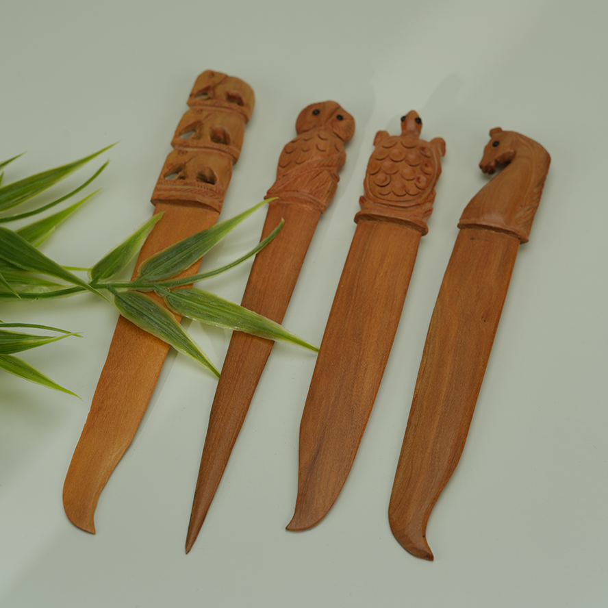 印度迈索尔老山檀香裁纸刀香韵醇厚奶香甜感工艺精美精工