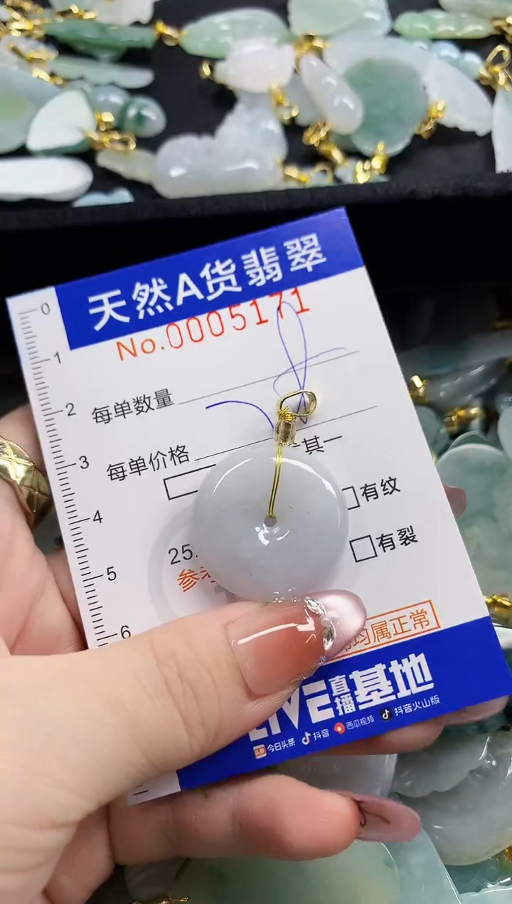 颈饰未镶嵌翡翠天然A货翡翠