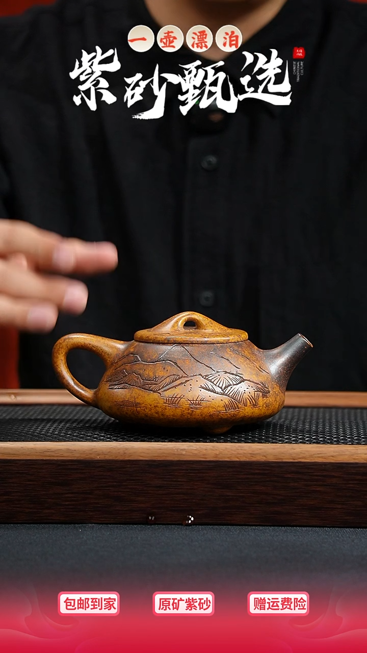 茶壶紫砂 一壶漂泊紫砂茶器6004
