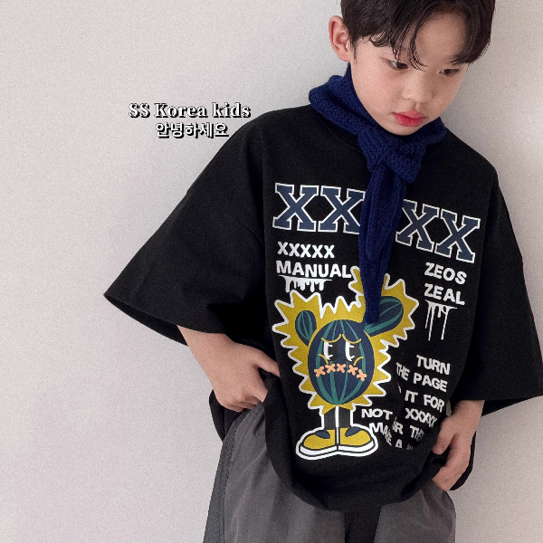 童装男童短袖T恤2025新款儿童上衣春装打底衫女童半袖衣服洋气ins