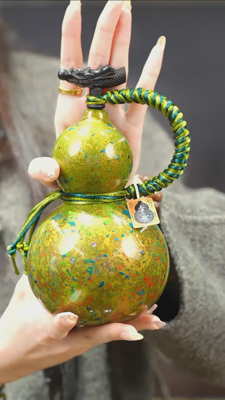 【闪购商品】XA170漆艺酒葫芦不包手串及旋转底座