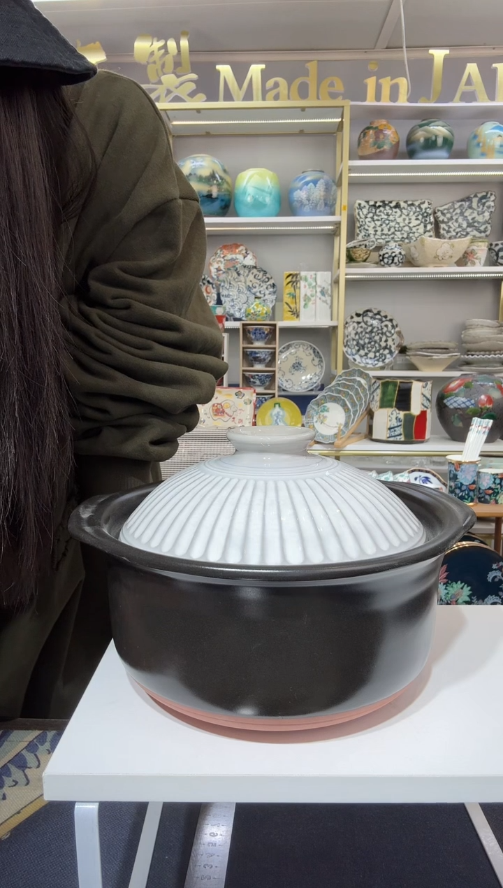 瓷万古烧菊花3合1.8L（2-3人用） 