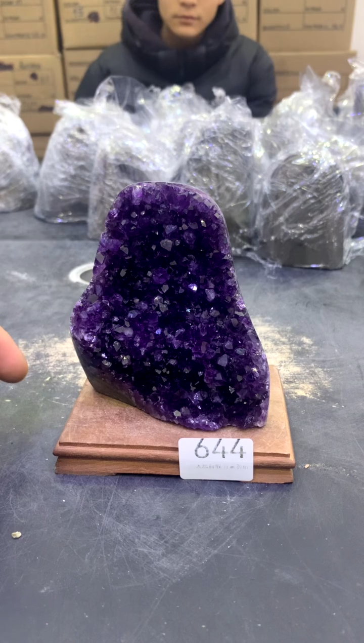 【闪购商品】水晶摆件未镶嵌天然紫水晶摆件644