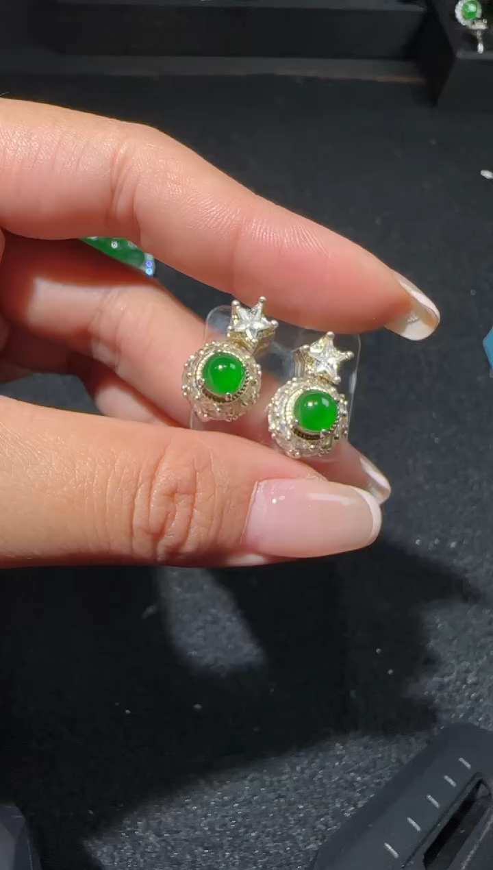 【闪购商品】翡翠耳饰未镶嵌多样性发货拍一发一