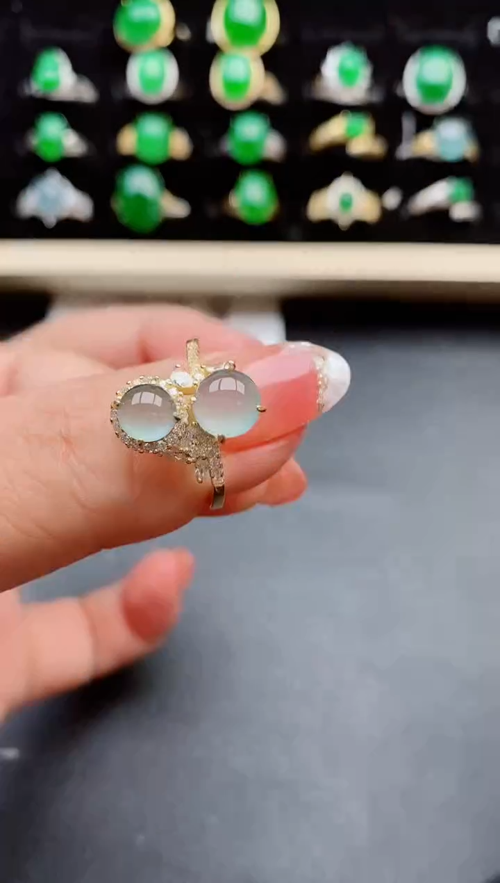 【闪购商品】翡翠戒指银S925镶嵌2121