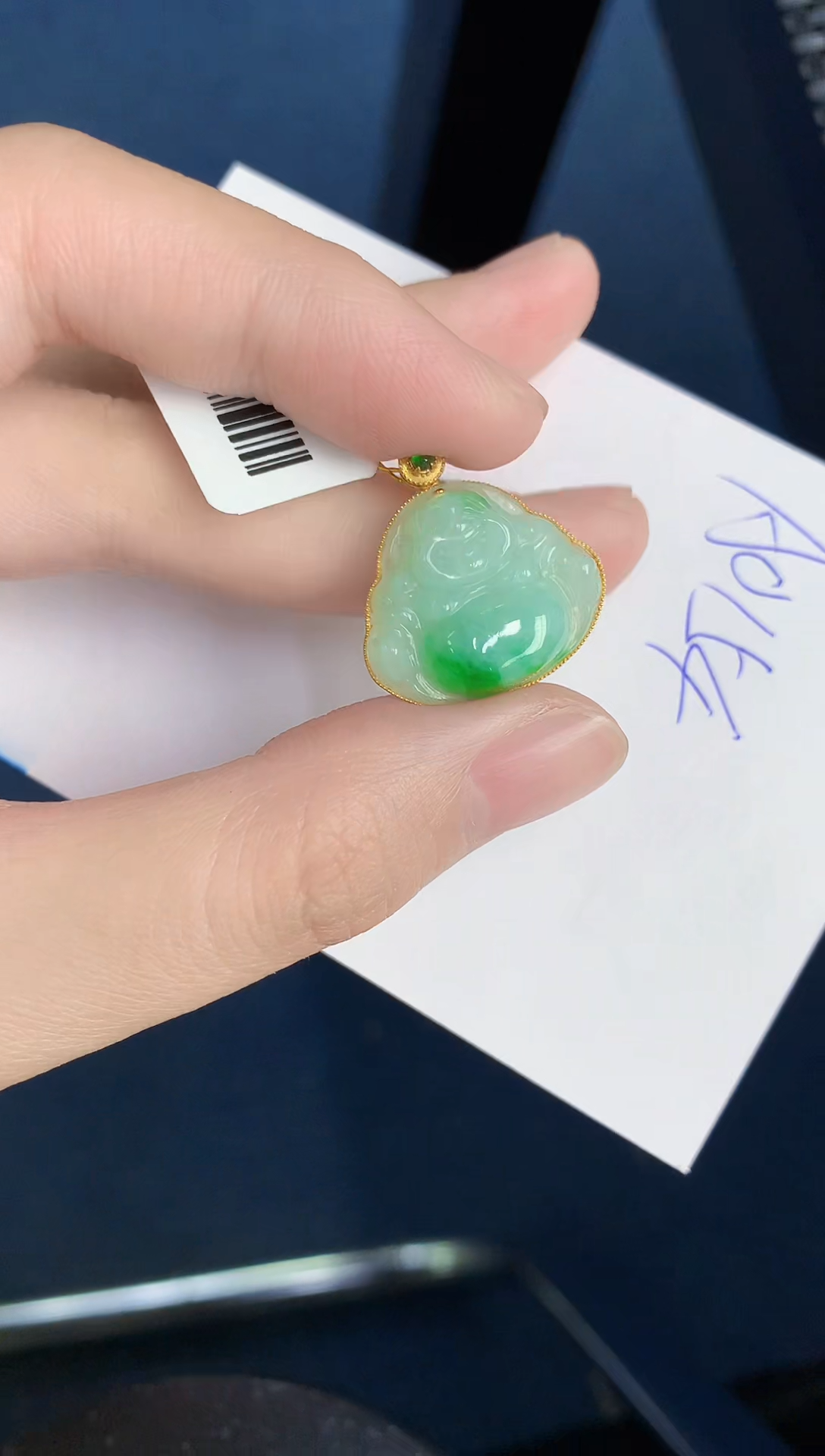 【闪购商品】翡翠颈饰18K金镶嵌0000000000