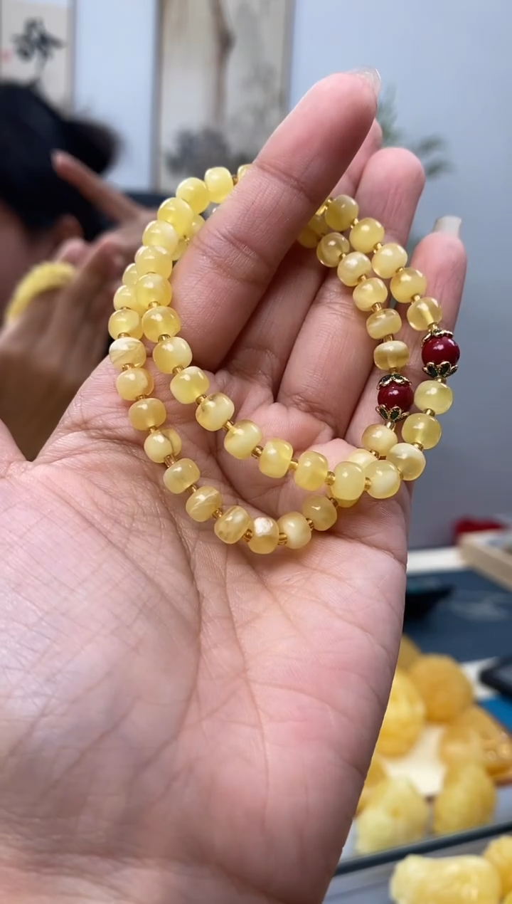 【闪购商品】琥珀裸石未镶嵌天然琥珀蜜蜡手串多样性选一
