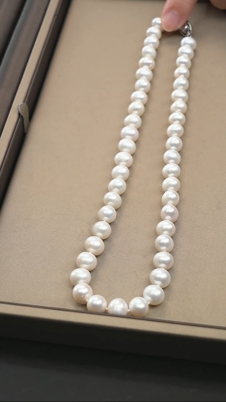 【闪购商品】淡水珍珠项链银S925镶嵌项链