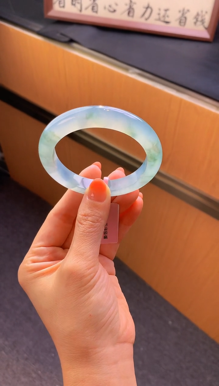 未镶嵌手镯翡翠-Q100 圈口 54.3全款8.8万 定金2万