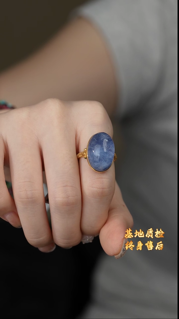 【闪购商品】水晶戒指18K金镶嵌E07（多样性发一件）