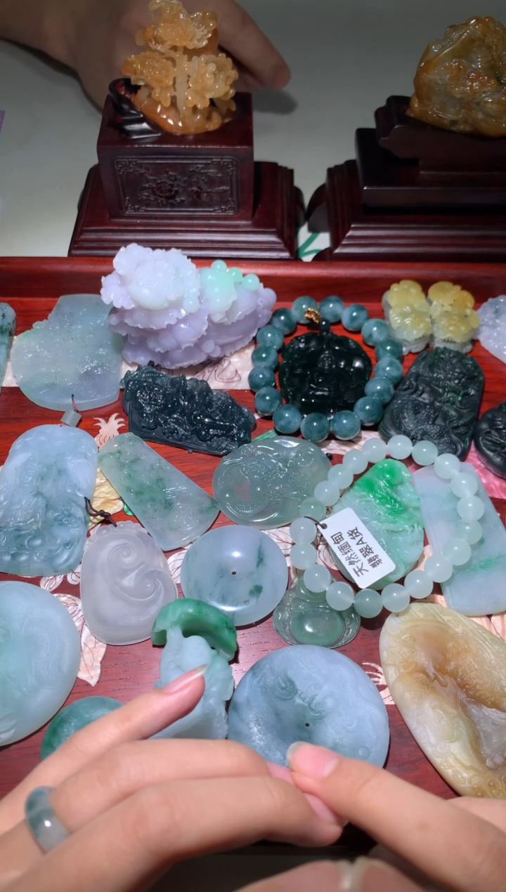 定制翡翠未镶嵌毛货-不退不换