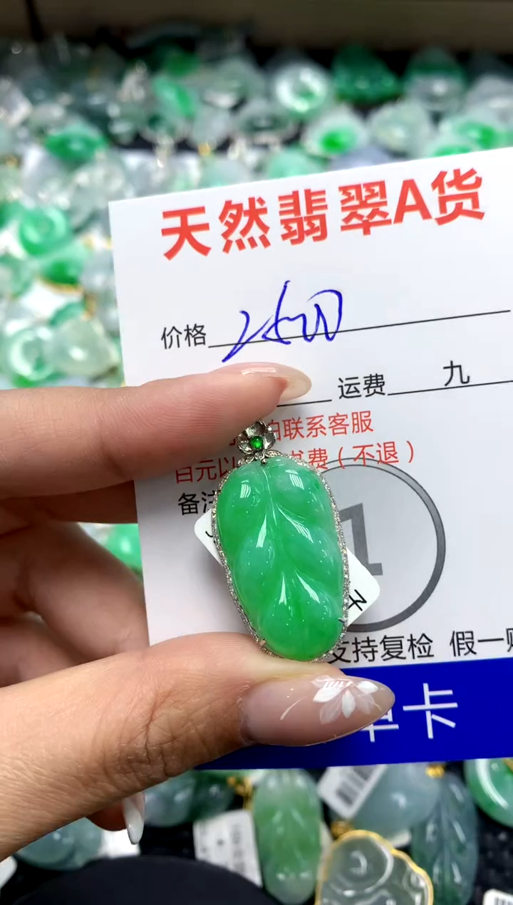 【闪购商品】翡翠颈饰18K金镶嵌111111111111111111