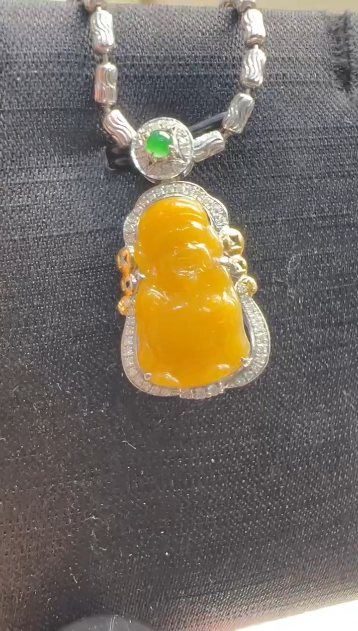 【闪购商品】翡翠吊坠(不含链)18K金镶嵌多样性发货拍一发一