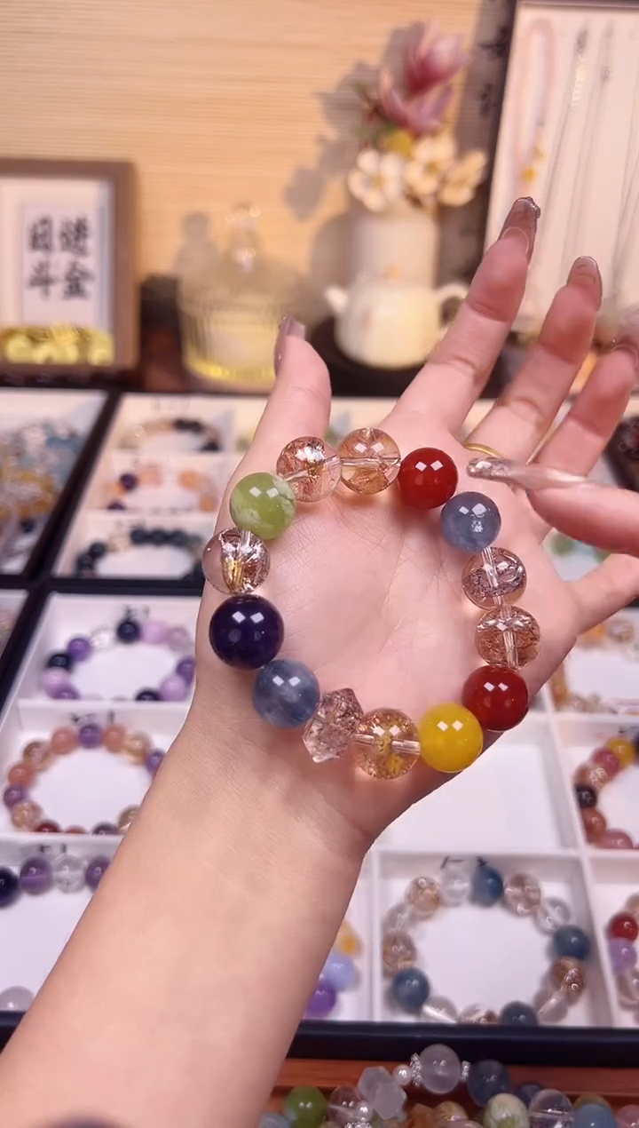 未镶嵌手链水晶青花瓷