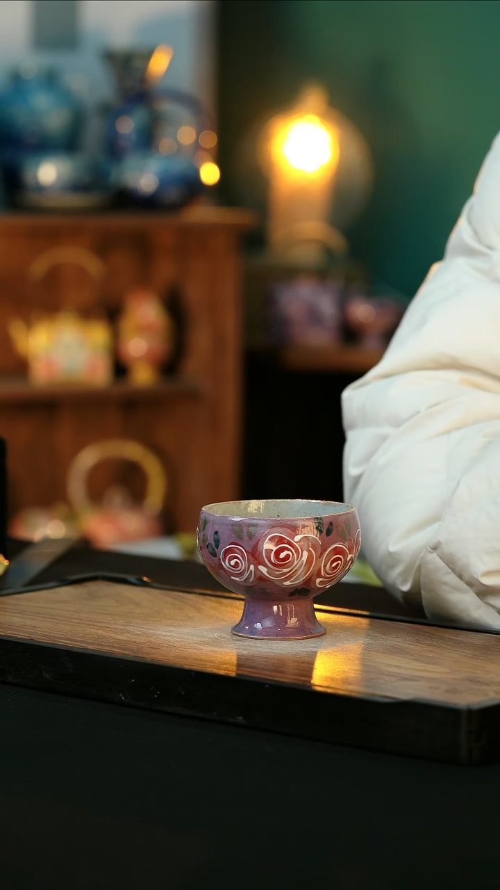 【闪购商品】杯手绘心瓷陶瓷浮力