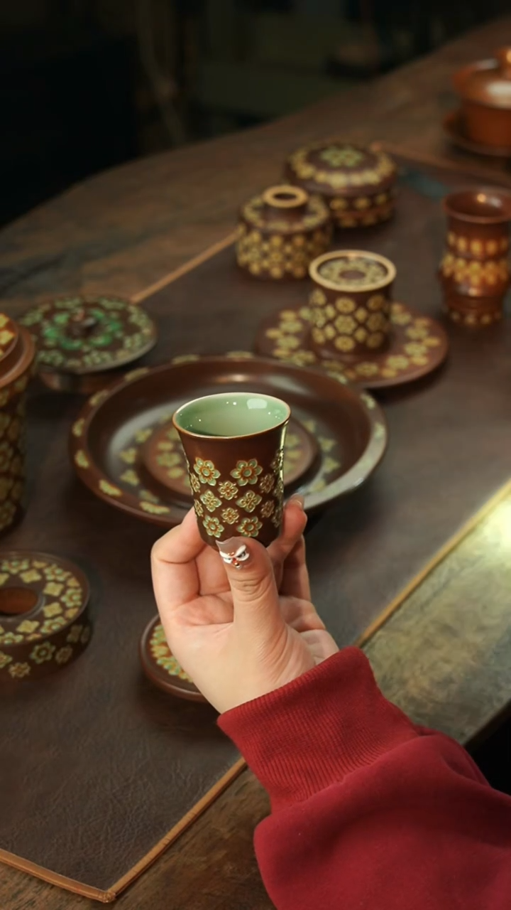 【闪购商品】瓷片李斌 宝相系列 闻香杯 双釉