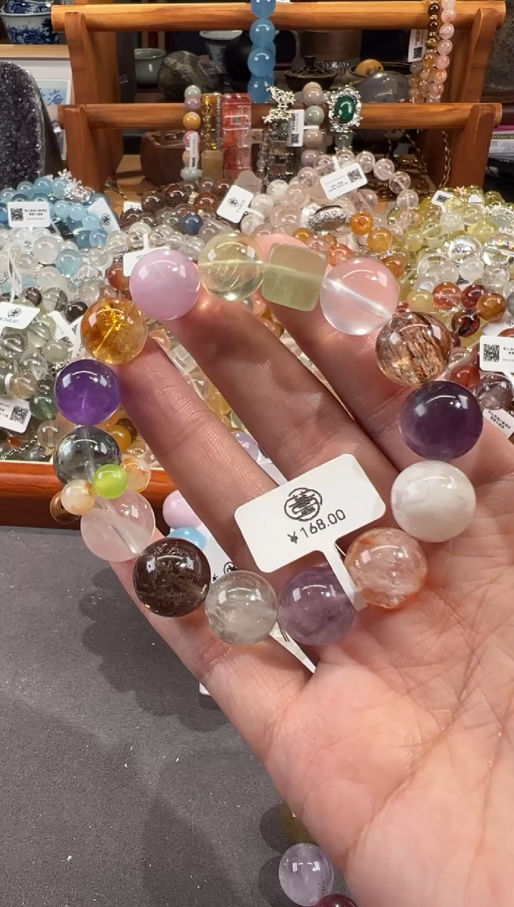 【闪购商品】水晶手链合金定制款 登登麻麻