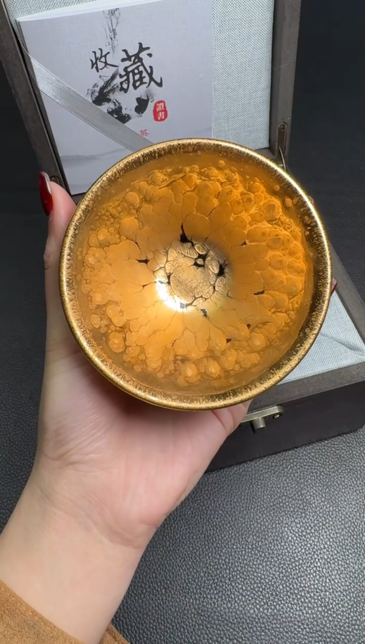 【闪购商品】茶盏建盏故事李英金油滴144