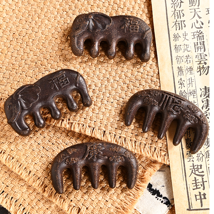 手工合香直发梳防脱养发梳头通经络头疗宽齿梳