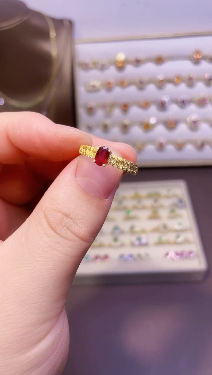 【闪购商品】红宝石戒指银S925镶嵌一枚