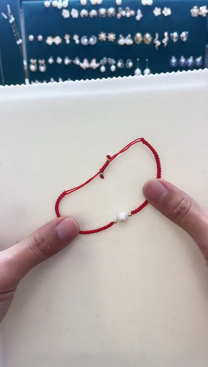 【闪购商品】淡水珍珠手绳未镶嵌红绳手链