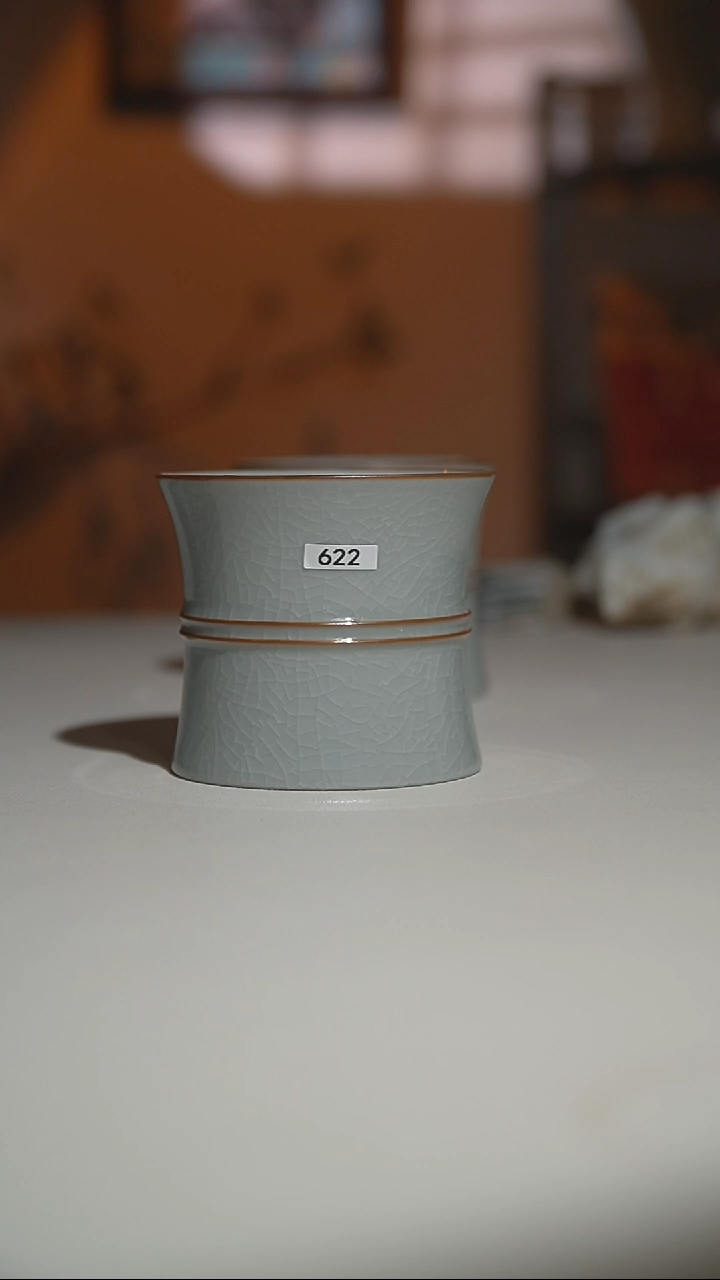 【闪购商品】其他微瑕月白高双线束腰杯