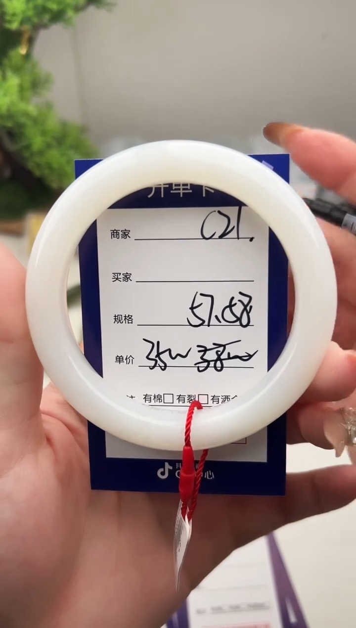 未镶嵌手镯和田玉微色差C21