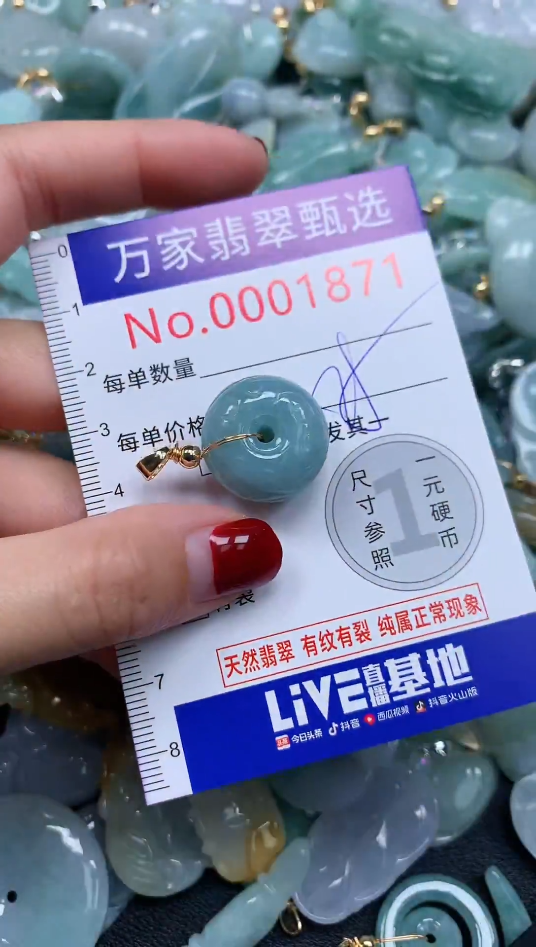 吊坠(不含链)未镶嵌翡翠1871