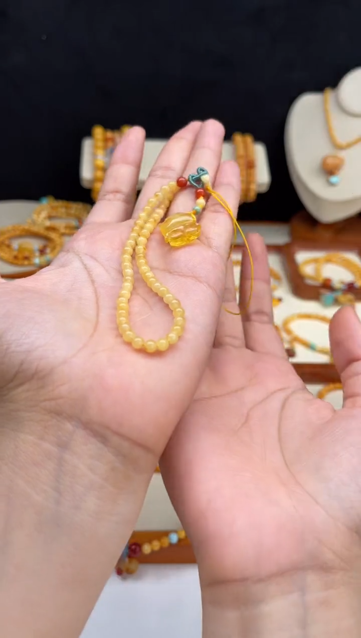 蜜蜡套链未镶嵌K13