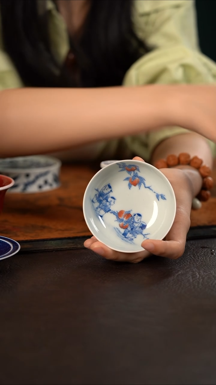 杯聚澜堂九桃五福小普洱杯