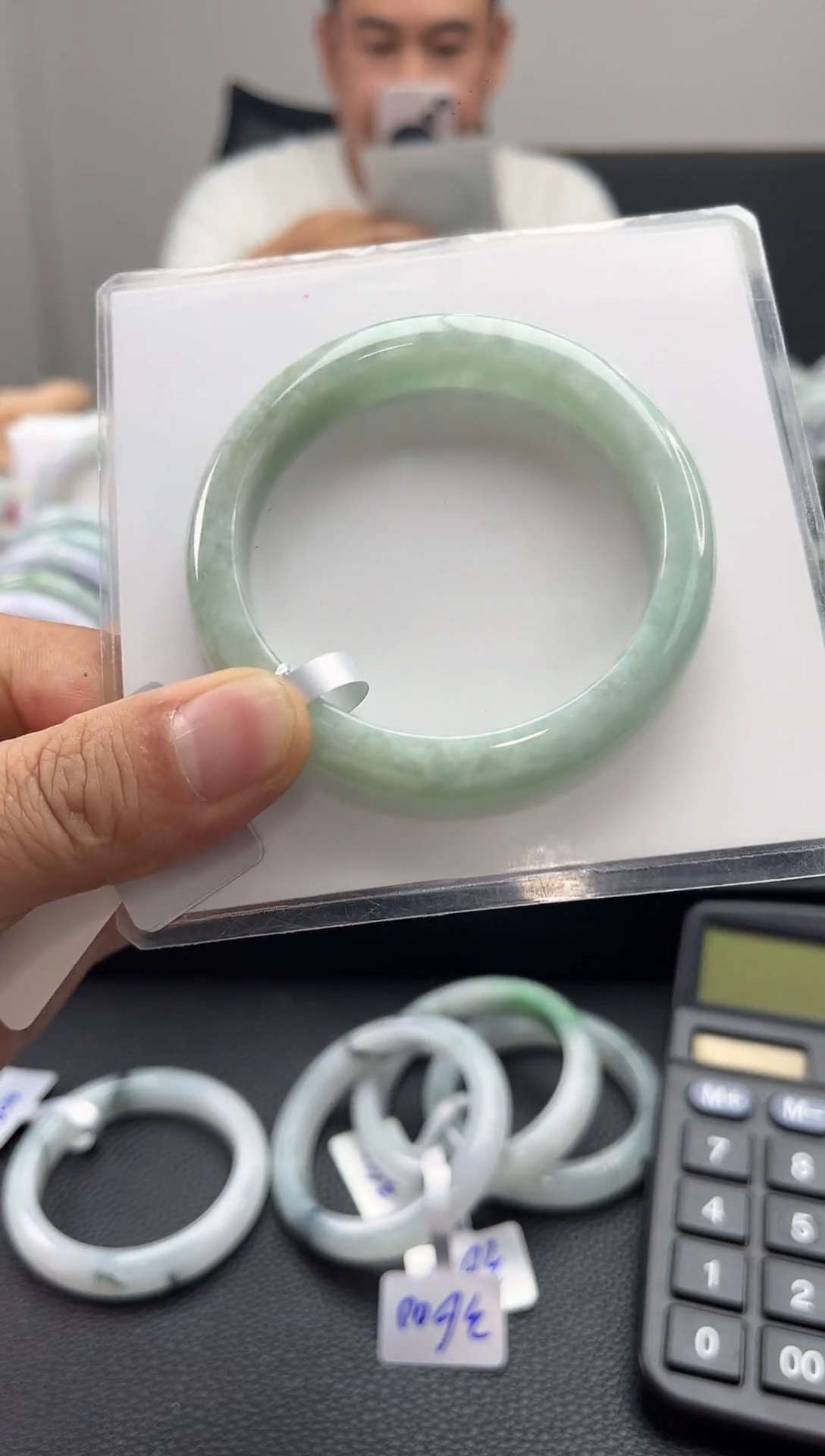 未镶嵌手镯翡翠翡翠11  正圈58