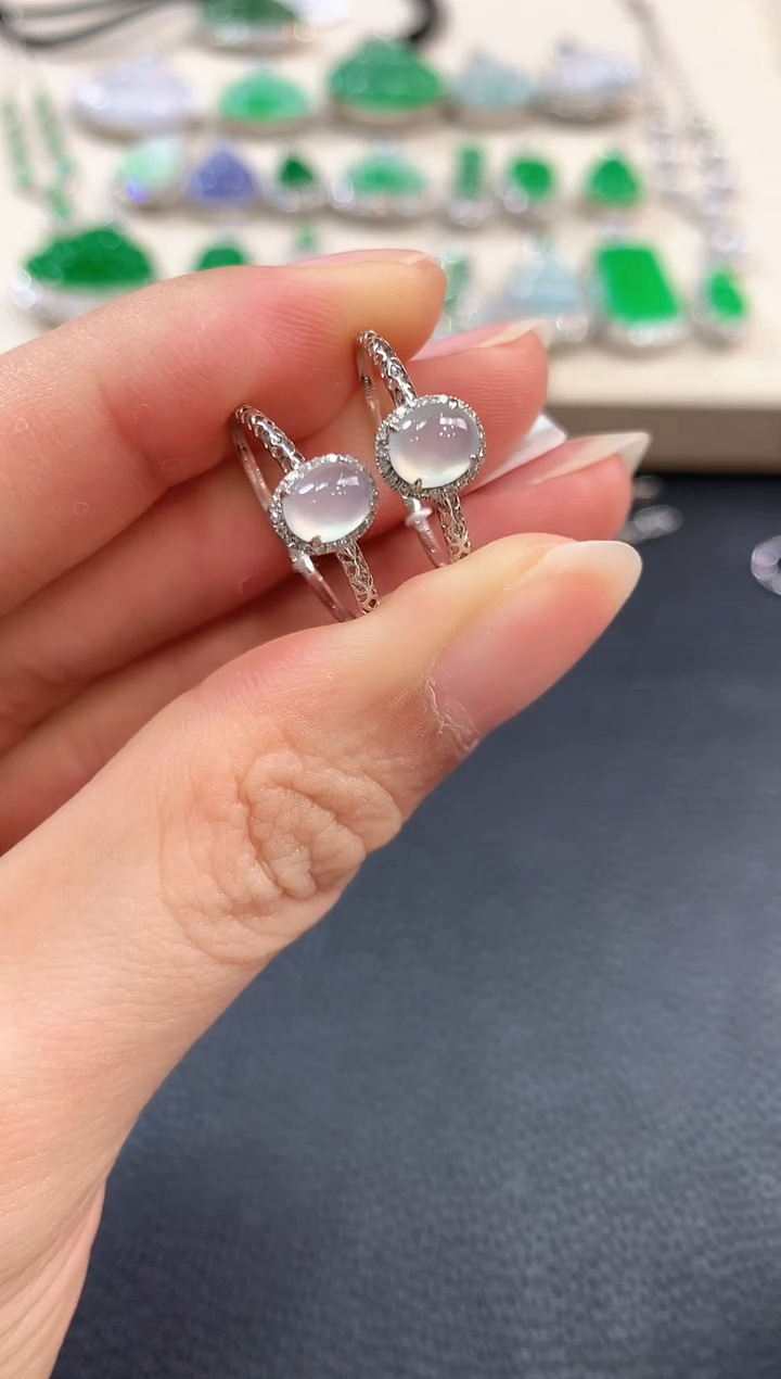 【闪购商品】翡翠戒指18K金镶嵌b10多样性一件发货