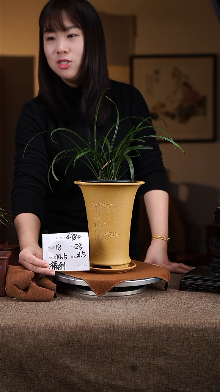 【闪购商品】紫砂花盆紫砂花盆4780+z