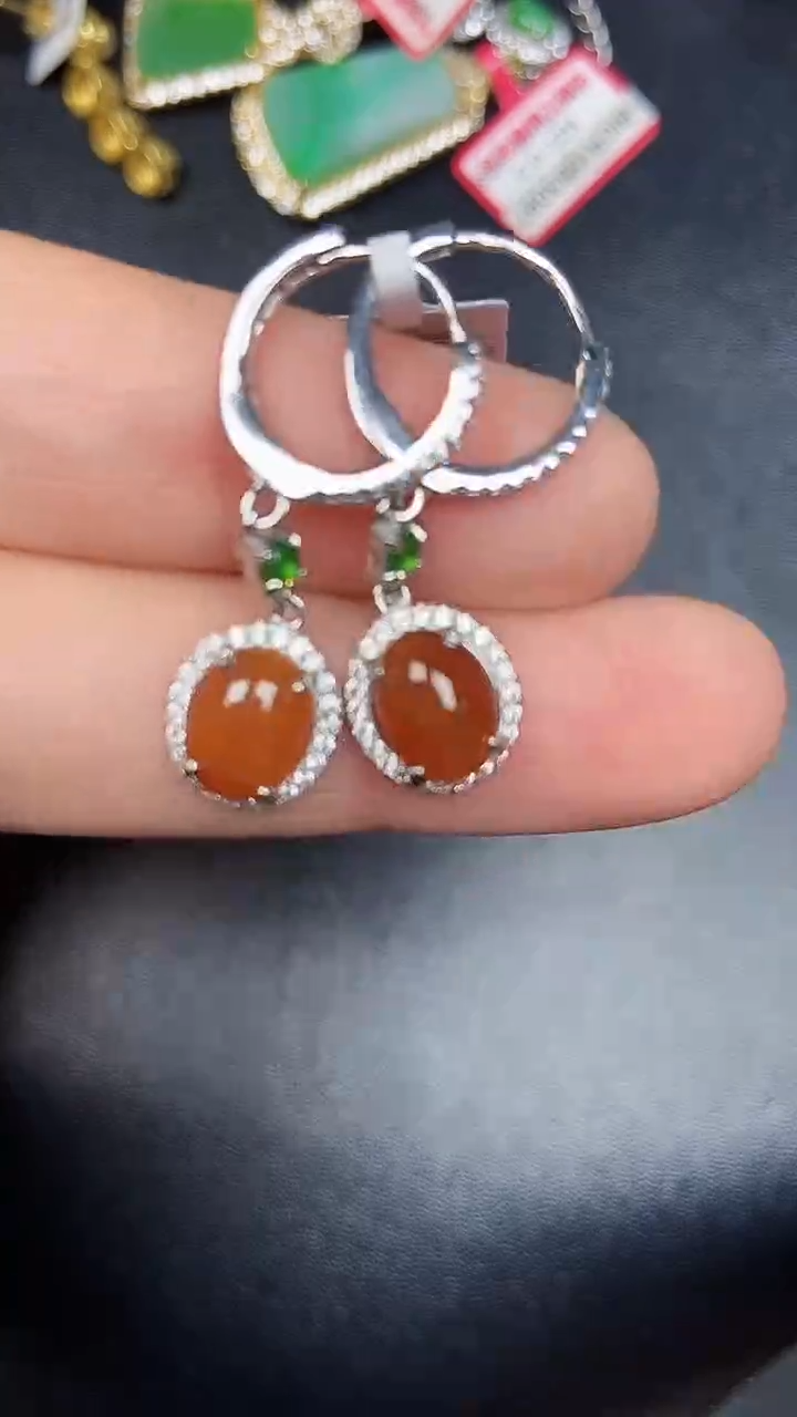 银S925镶嵌戒指翡翠8200